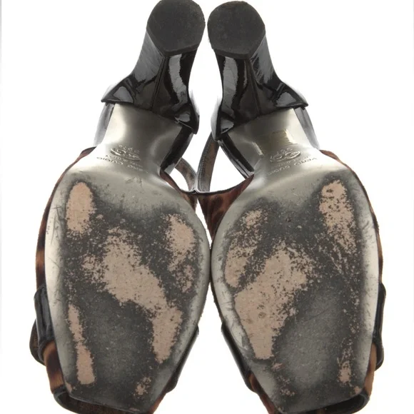 DOLCE AND GABBANA ponyhair slingback leopard pumps (Authentic pre-loved) - Picture 5 of 5